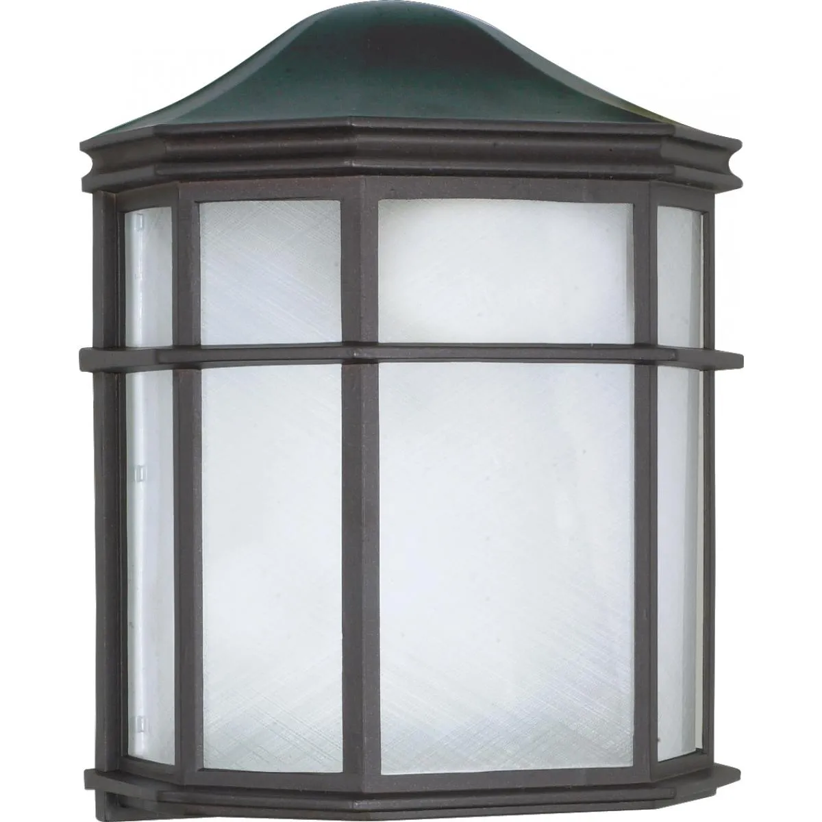 10 In. Outdoor Wall Lantern Black finish