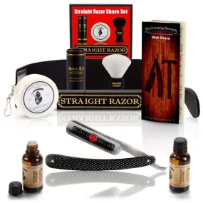 10 Piece Set Shaving Straight Razor 6/8" GD w/Box