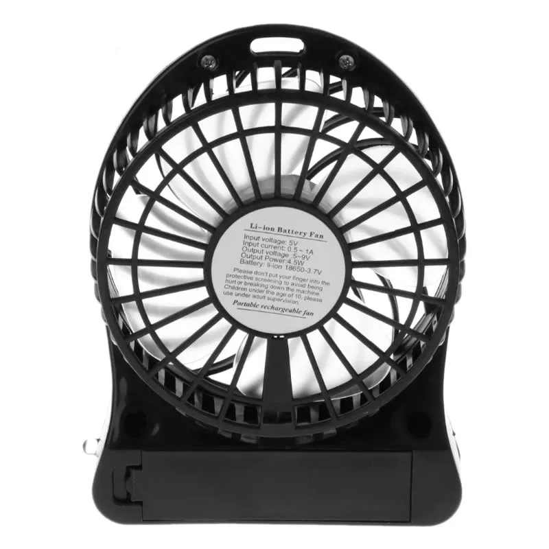 1200mAh Rechargable USB Portable 3 Speed Mini Fan