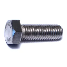 1/2"-13 x 1-1/2" 18-8 Stainless Steel Coarse Thread Hex Cap Screws