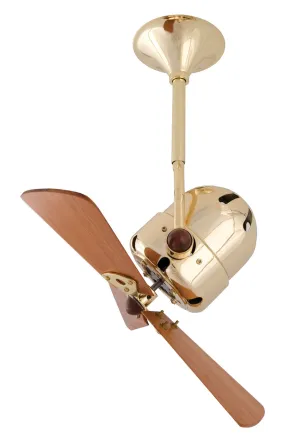 16" Ceiling Fan from the Bianca Direcional Collection in Brushed Brass Finish by Matthews Fan Company