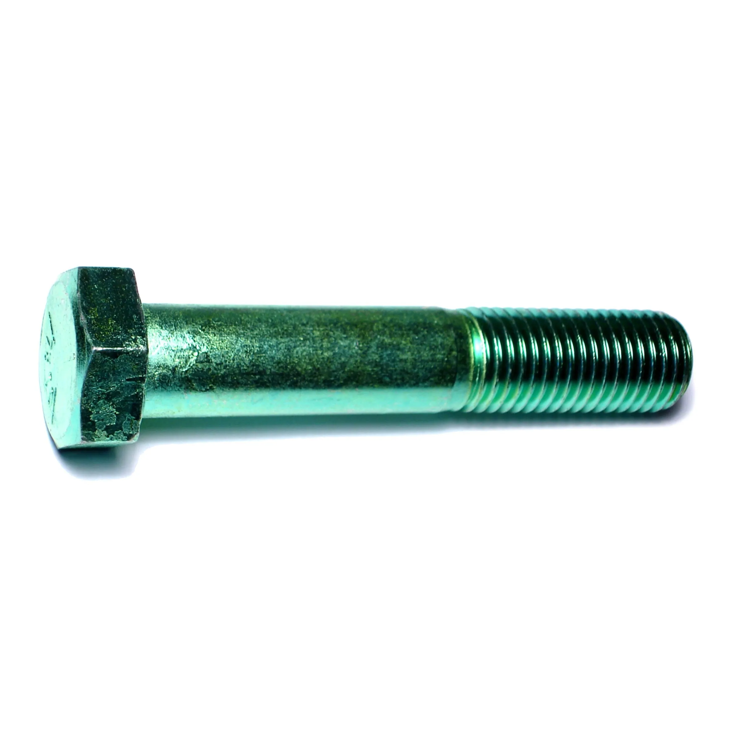 1"-8 x 5-1/2" Green Rinsed Zinc Grade 5 Hex Cap Screws (7 pcs.)