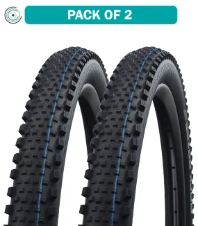 2 Pack Schwalbe Rock Razor Tire 29 x 2.35 Tubeless Folding Black Evolution 11600660.02