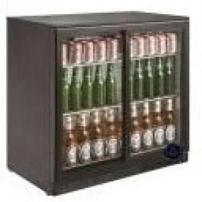 2 SLIDING DOOR BACK BAR COOLER