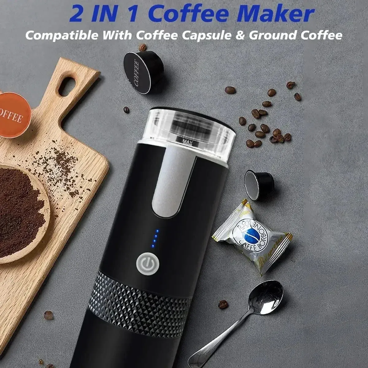 2024 Electric Capsule Coffee Machine – Portable & Versatile