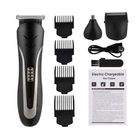 3 In 1 Professional Hair Trimmer Men's Hair Clipper Rechargeable Nose