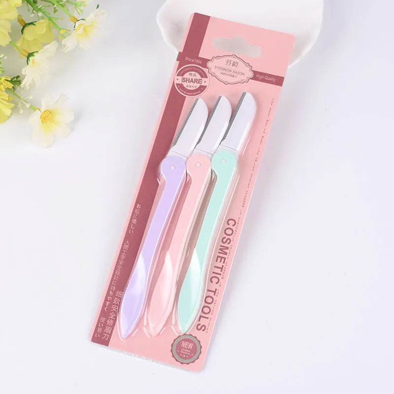 3 Pcs  Professional Eyebrow Razor