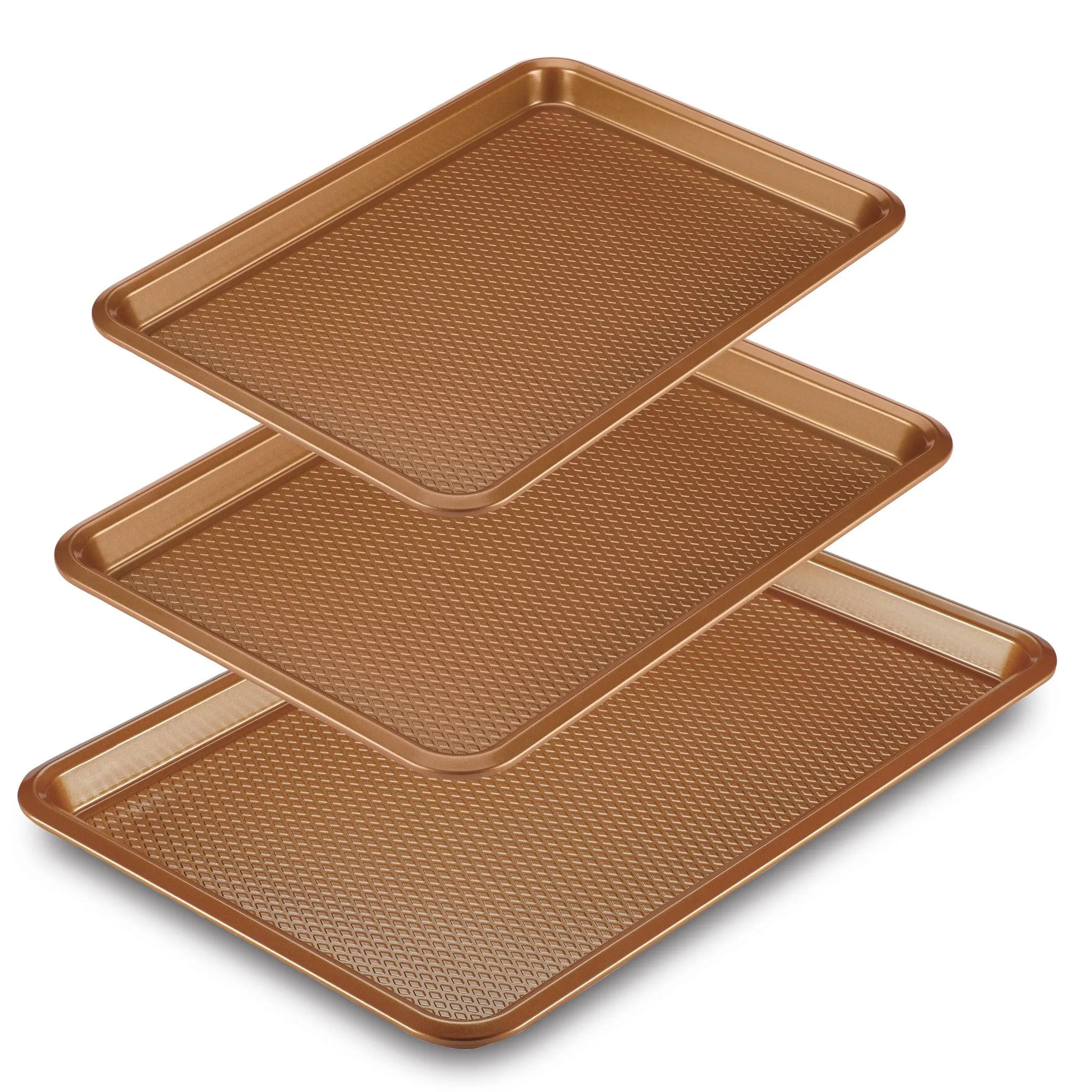 3-Piece Nonstick Baking Sheet Set