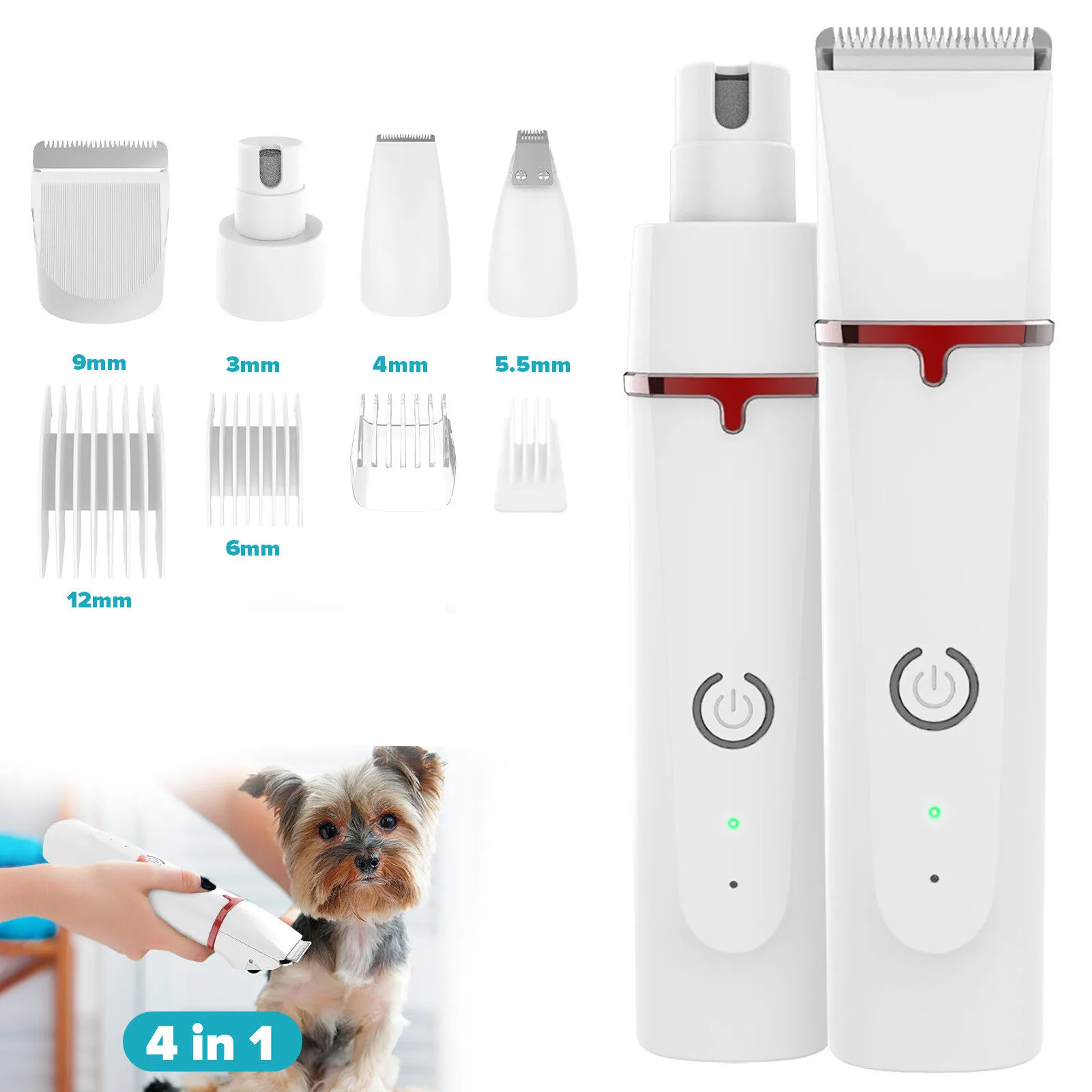 4 in 1 Pet Hair Grooming Clipper Kit