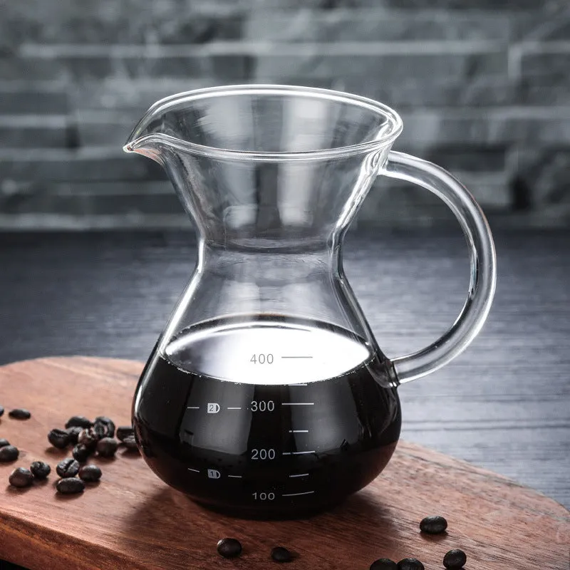 400ml glass hand coffee maker