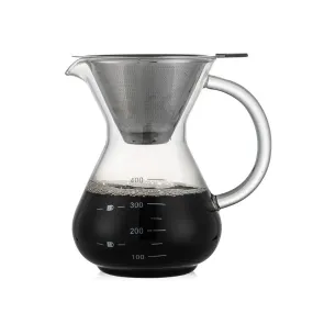 400ml glass hand coffee maker