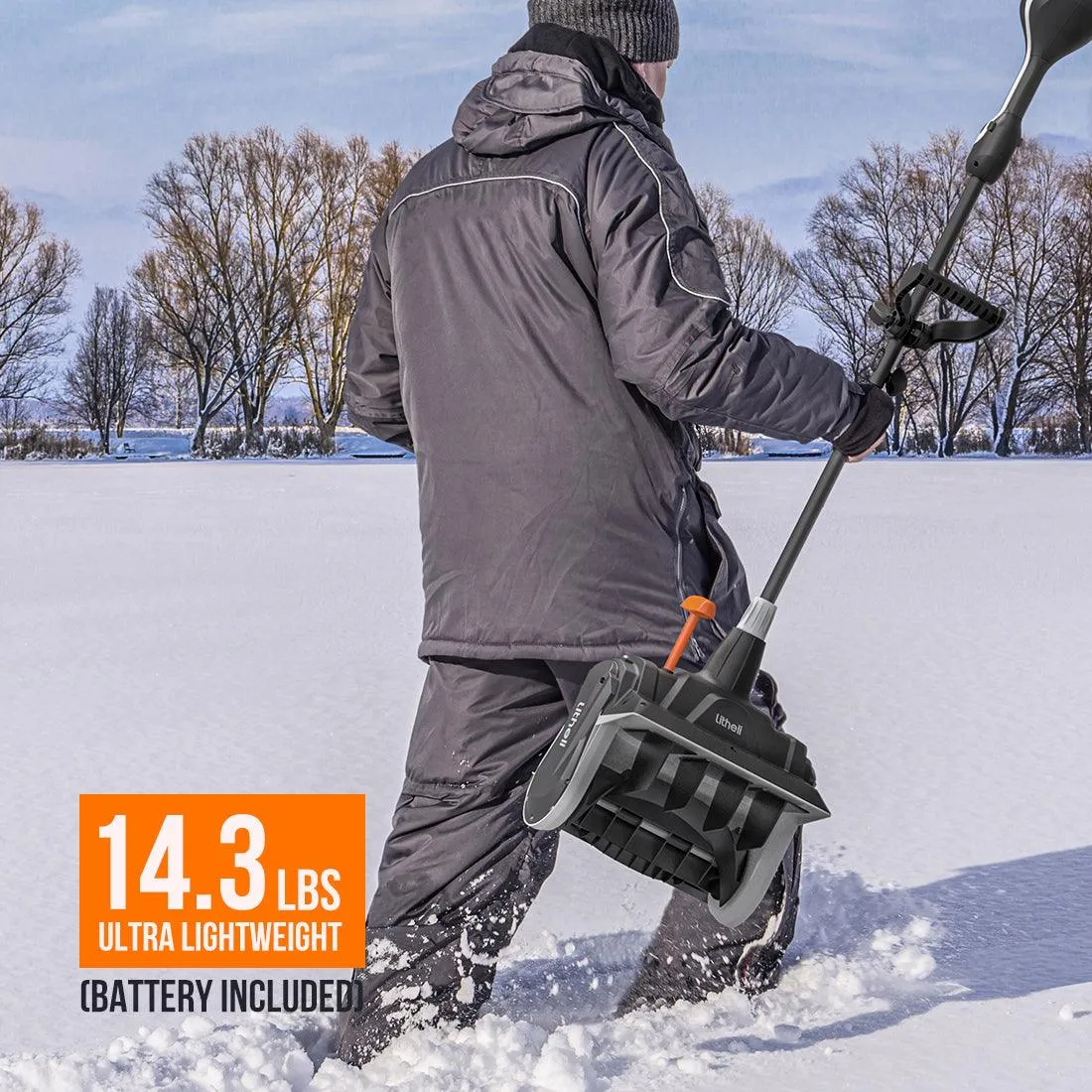 40V U20 2*2.5Ah 2*2.0Ah 13'' Cordless Brushless Electric Snow Shovel