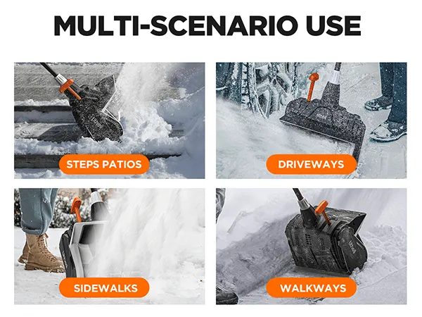 40V U20 2*2.5Ah 2*2.0Ah 13'' Cordless Brushless Electric Snow Shovel