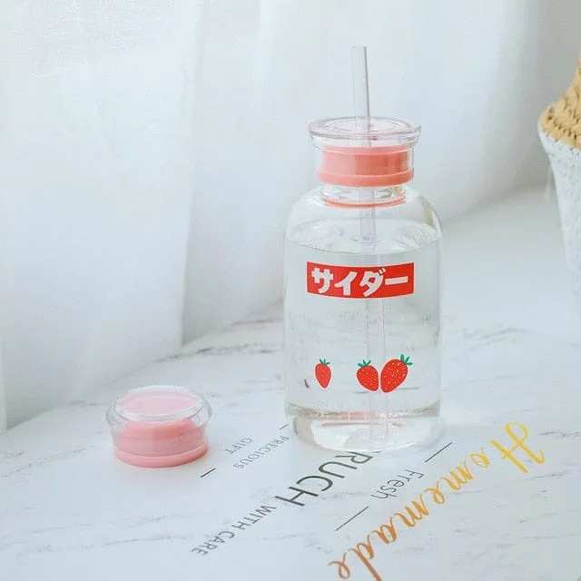 450ml Fruity Japanese Milk Bottle