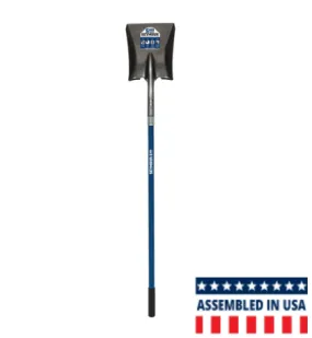 49452 Seymour Square Shovel, 46" Fiberglass Handle