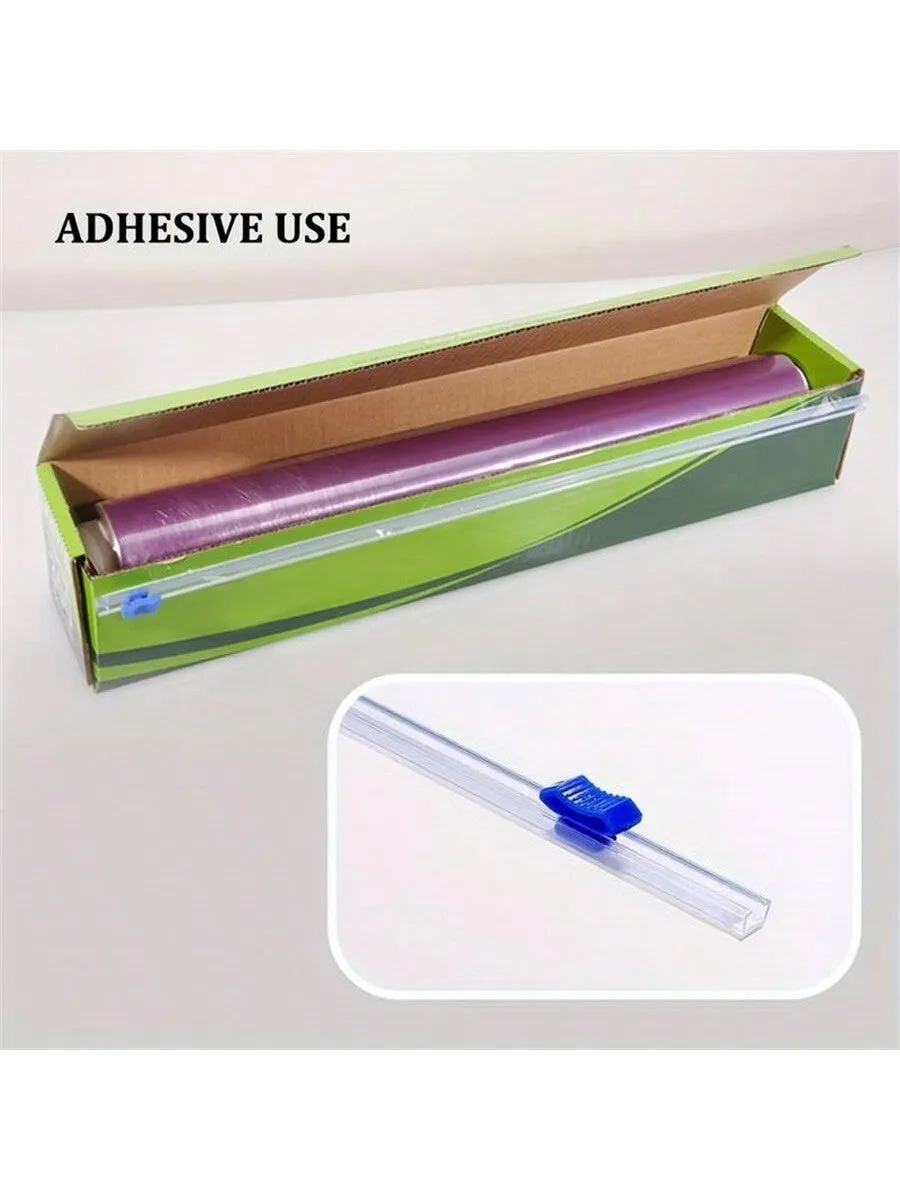 4PCSreusable Food Wrap Cutter, Cling Film Cutter, Plastic Wrap Dispenser With Slide Cutter Smoothly Cutting Home Kitchen Tool