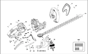 55Cm 500W Hedge Trimmer Saw Blade