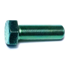 5/8"-18 x 2" Green Rinsed Zinc Grade 5 Hex Cap Screws (22 pcs.)