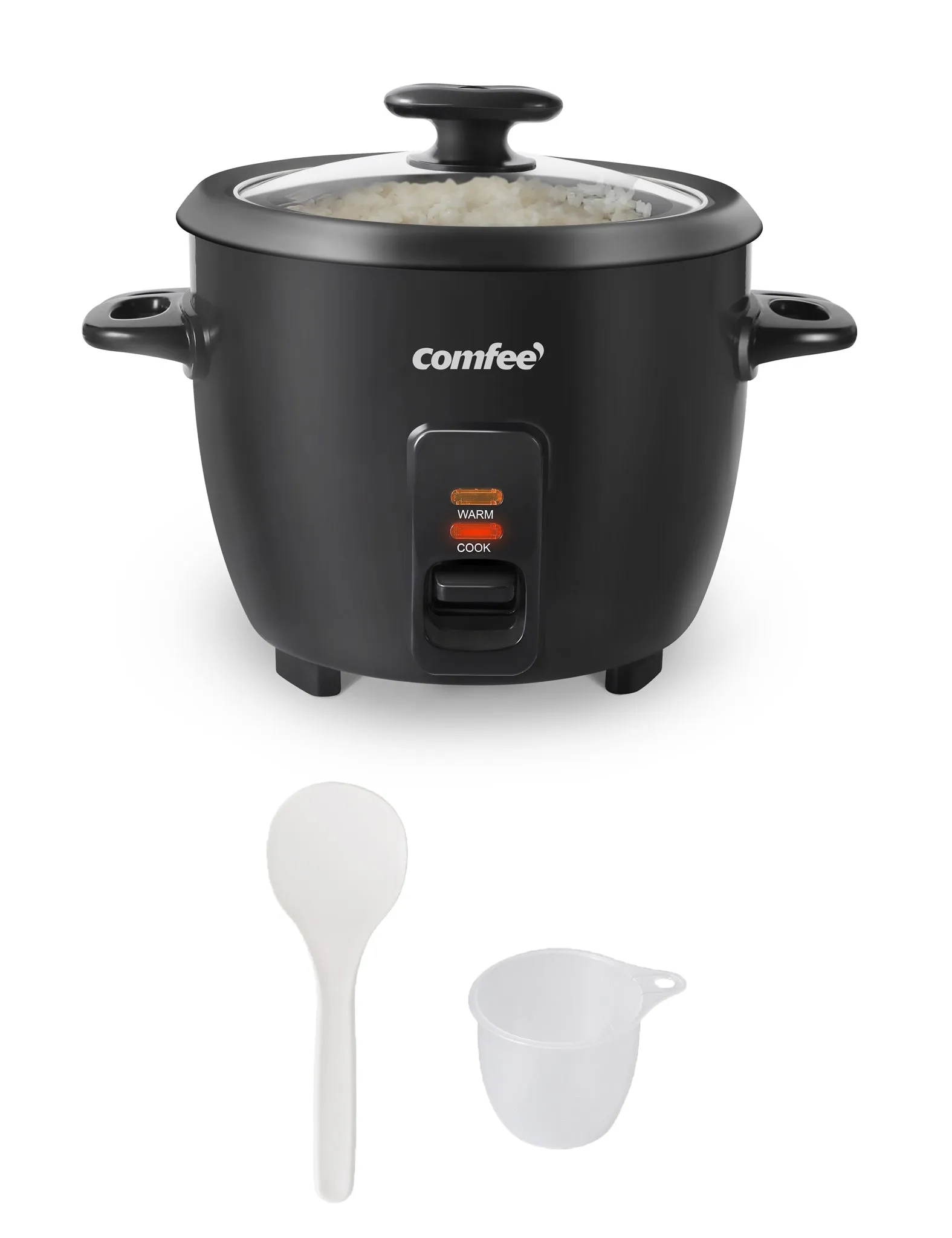 6 Cups Cooked Rice Cooker - Black