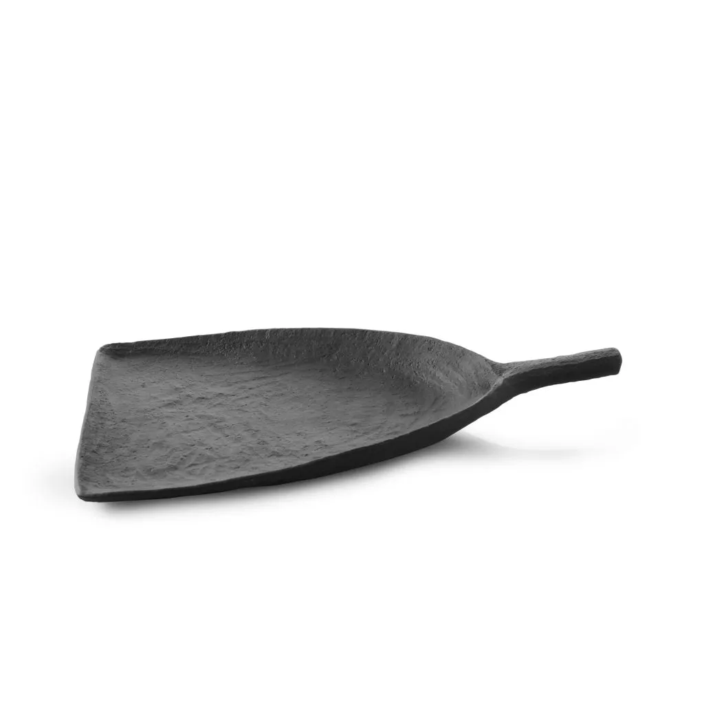 (656297) YLI COLLECTION SHOVEL PLATE, MATT SLATE STYLE, DIM: 18.5X14.5X2.5 CM