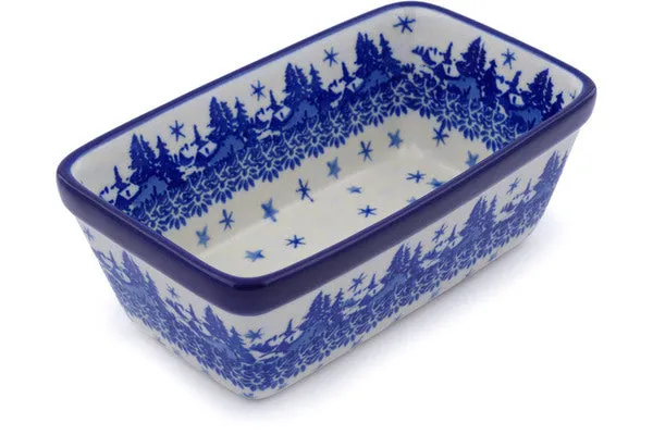 6" Mini loaf pan - Blue Winter