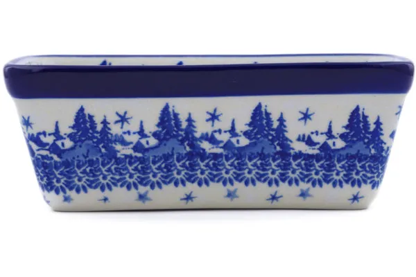 6" Mini loaf pan - Blue Winter