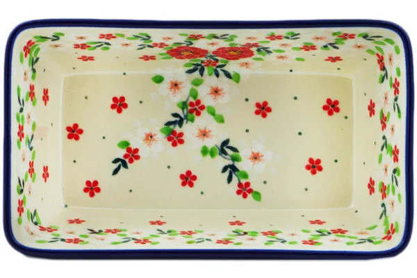 8" Loaf Pan 8" - Festive Mistletoe