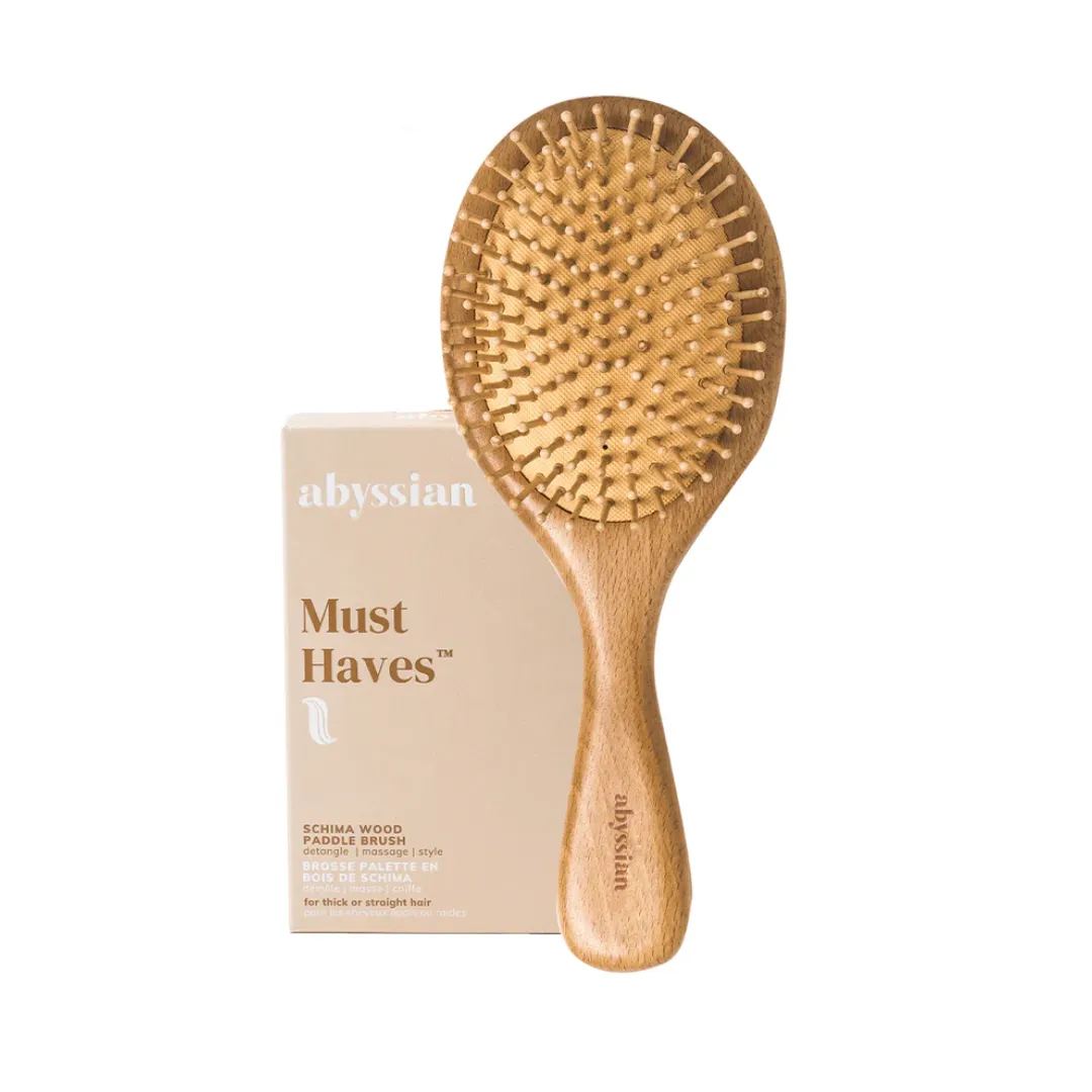 Abyssian Classic Schima Wood Paddle Brush