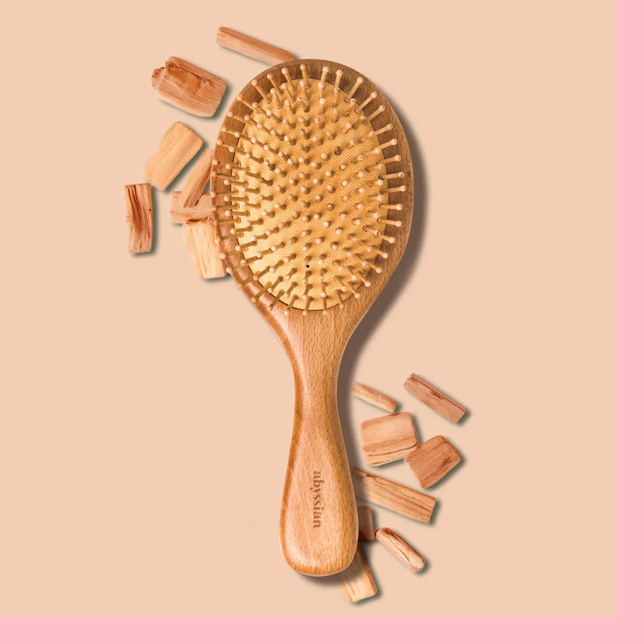 Abyssian Classic Schima Wood Paddle Brush