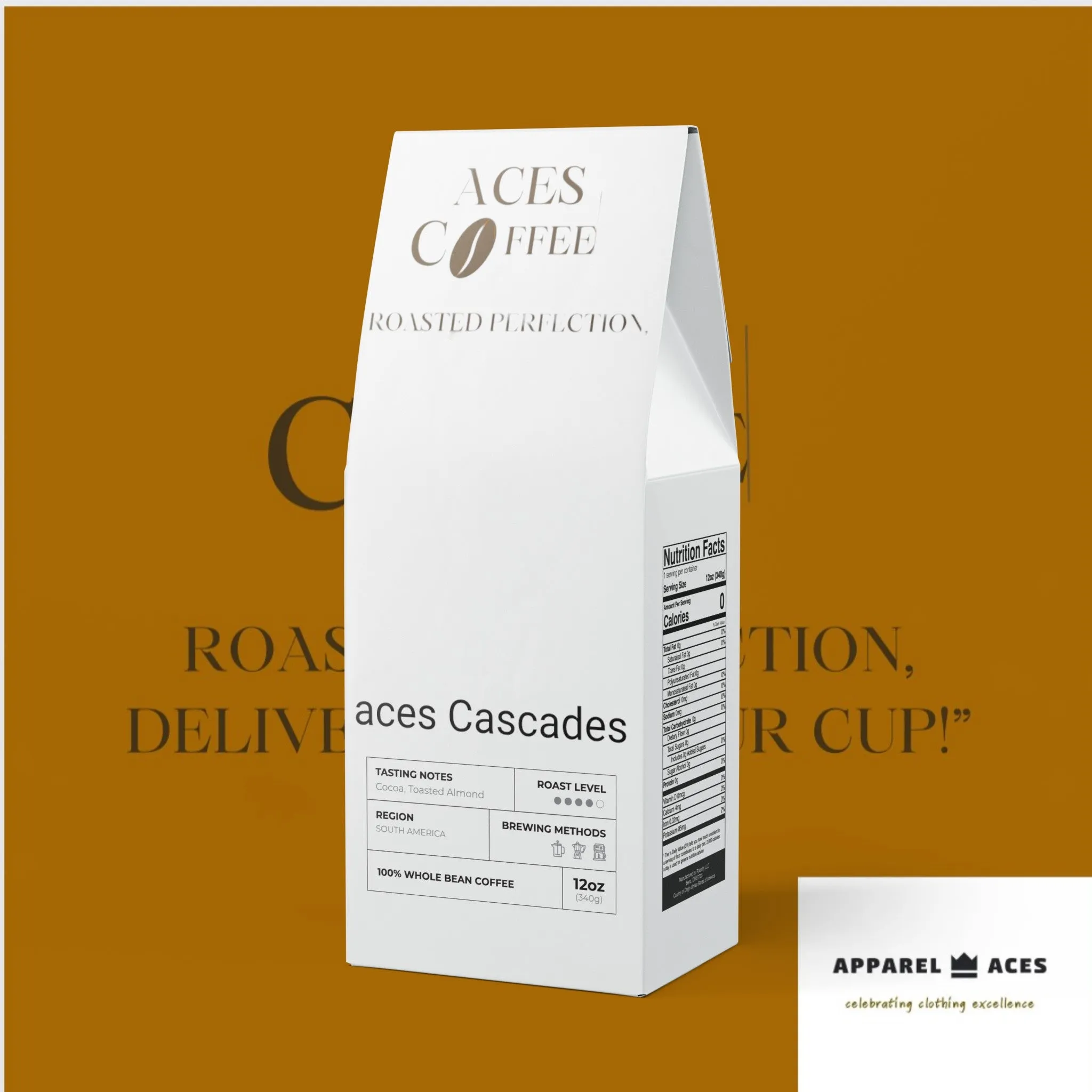 Aces Cascades Coffee Blend (Medium-Dark Roast)