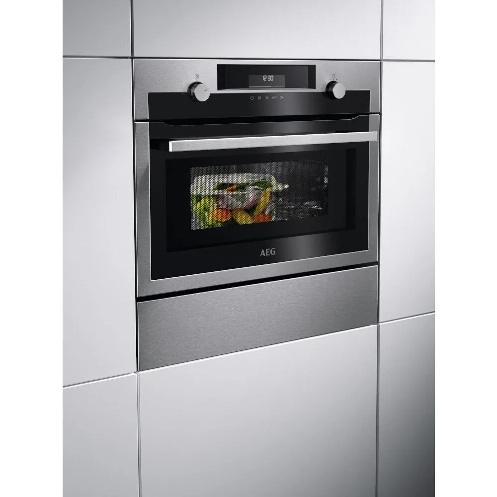 AEG KME525860M 42 Liters Built In Microwave with Grill - Stainless Steel