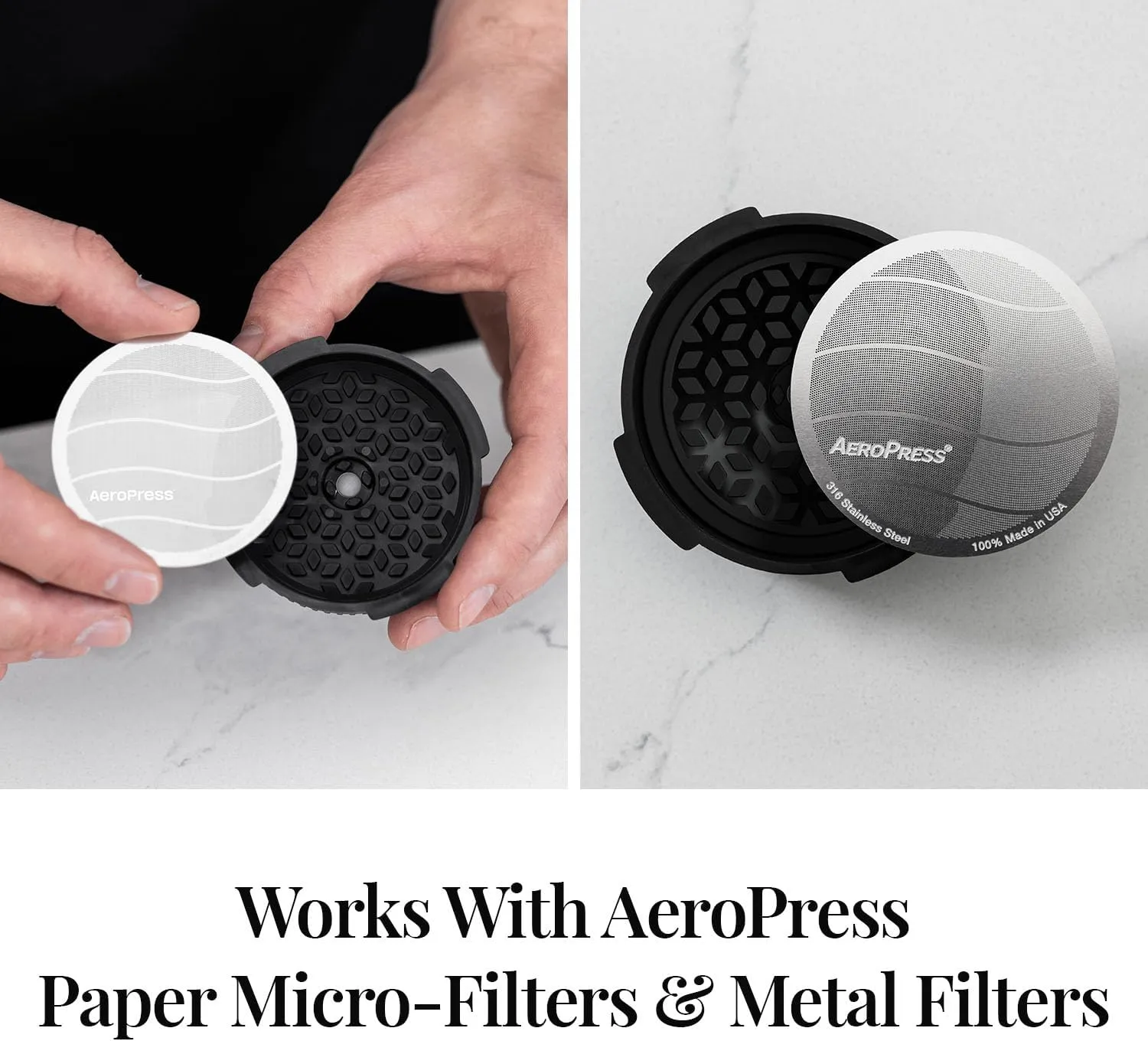 AeroPress Flow Control Filter Cap, No Drip Filter Cap for AeroPress Portable Espresso-Style Coffee Maker