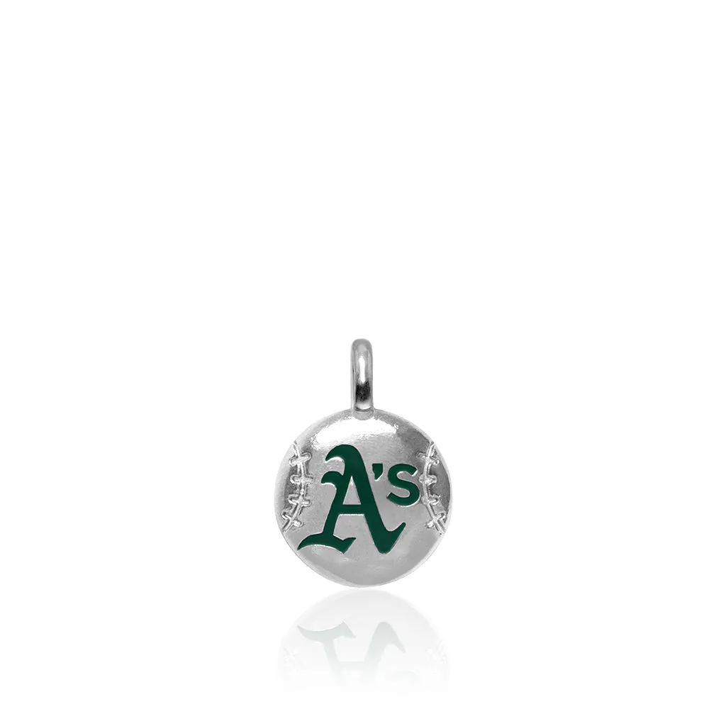 Alex Woo MLB Oakland Athletics Baseball Disc Charm