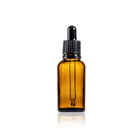 Amber Dropper Bottle 30ml with Lid