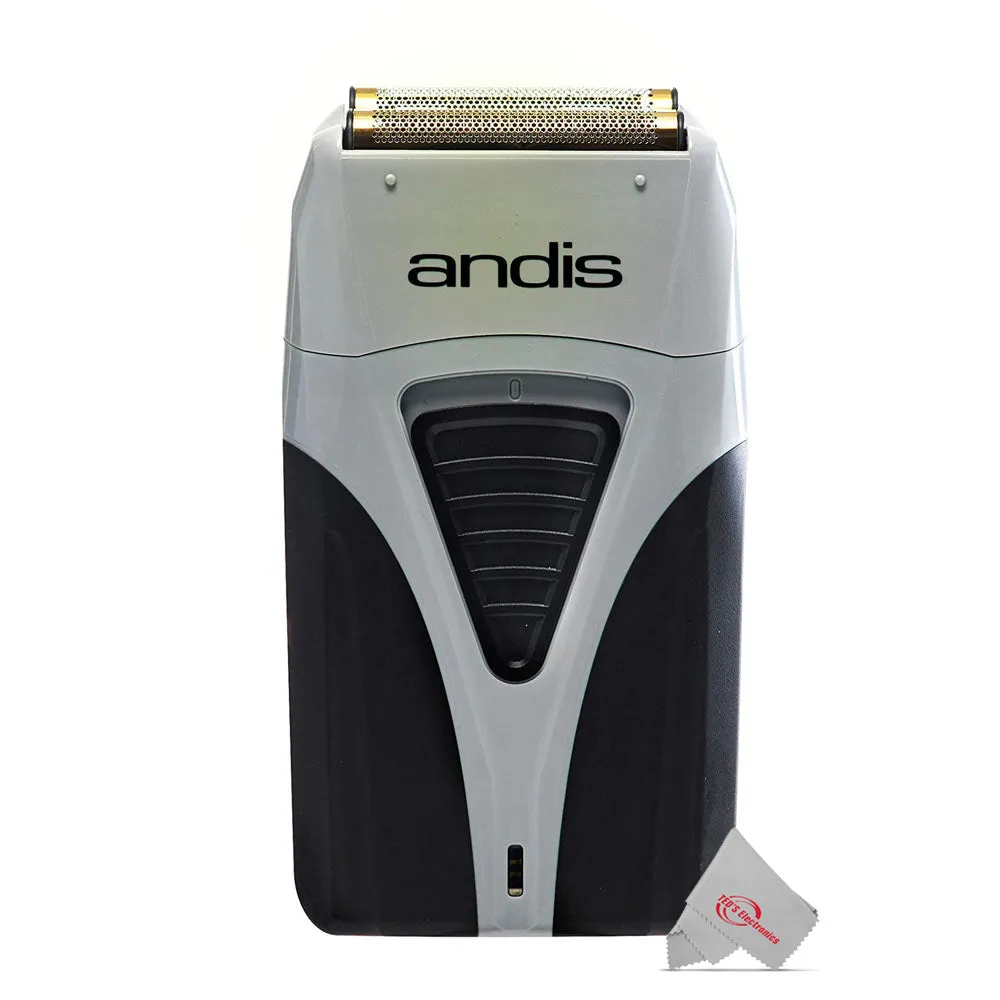 Andis Profoil Lithium Plus Cordless Titanium Foil Shaver 17200 with 9" Comb White