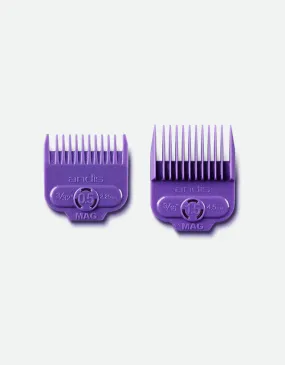 Andis - Single Magnetic Comb Set, Dual Pack 0.5 & 1.5