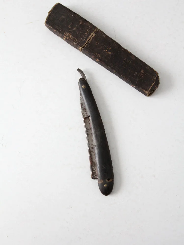 antique George Wostenholm & Sons straight razor