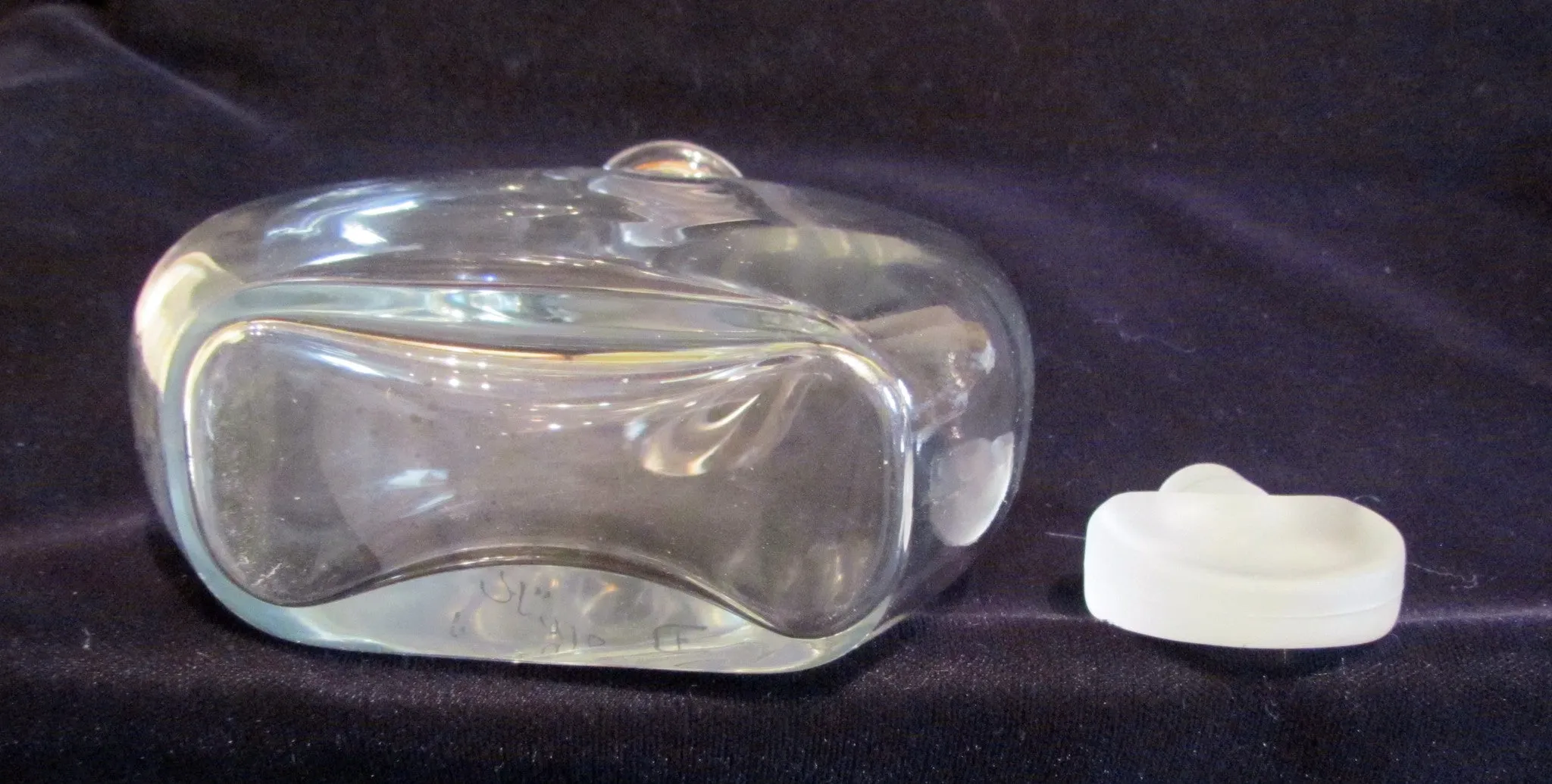 Antique Perfume Bottle Armand Beau K 1900's Hand Blown Glass Extremely Rare