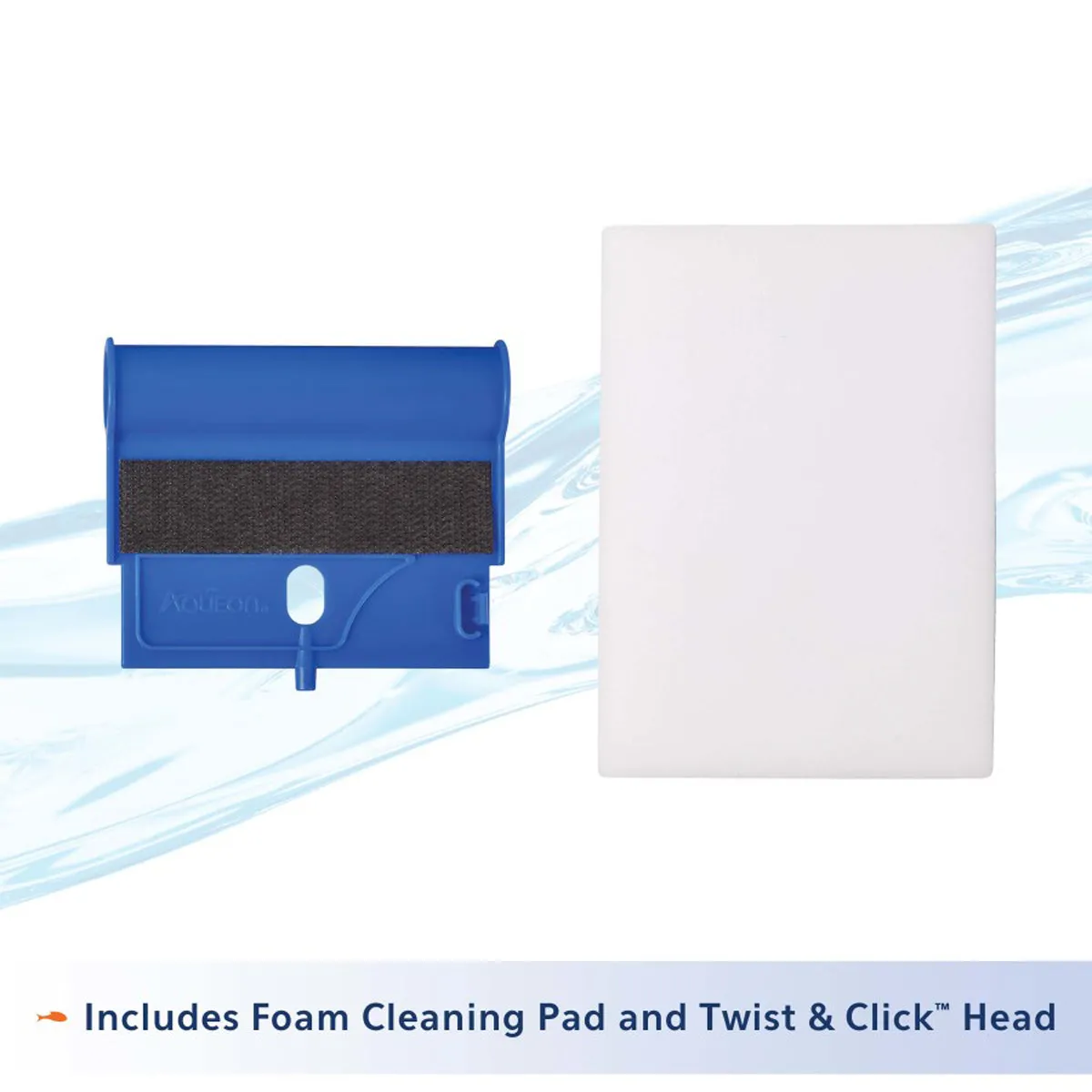 Aqueon ProScraper 3.0 Foam Cleaning Pad with Twist & Click Head