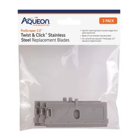 Aqueon ProScraper 3.0 Twist & Click Stainless Steel Replacement Blades 3 pack