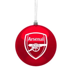 Arsenal 12CM Single Crest Metallic Bauble Ornament