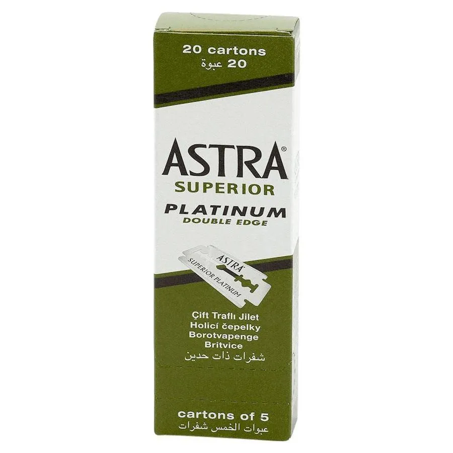 Astra Superior Platinum Double Edge Blades 100pk