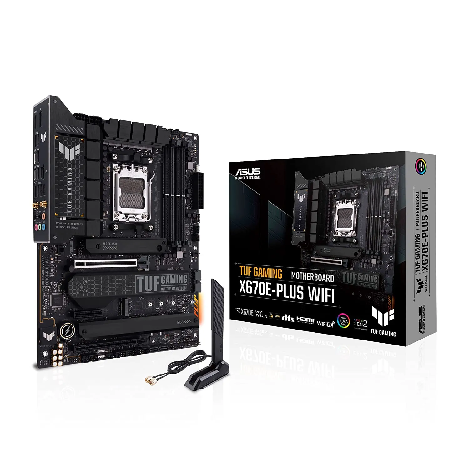 ASUS TUF Gaming X670E-Plus Motherboard AMD AM5 socket: Ready for AMD Ryzen 7000 Series desktop processors