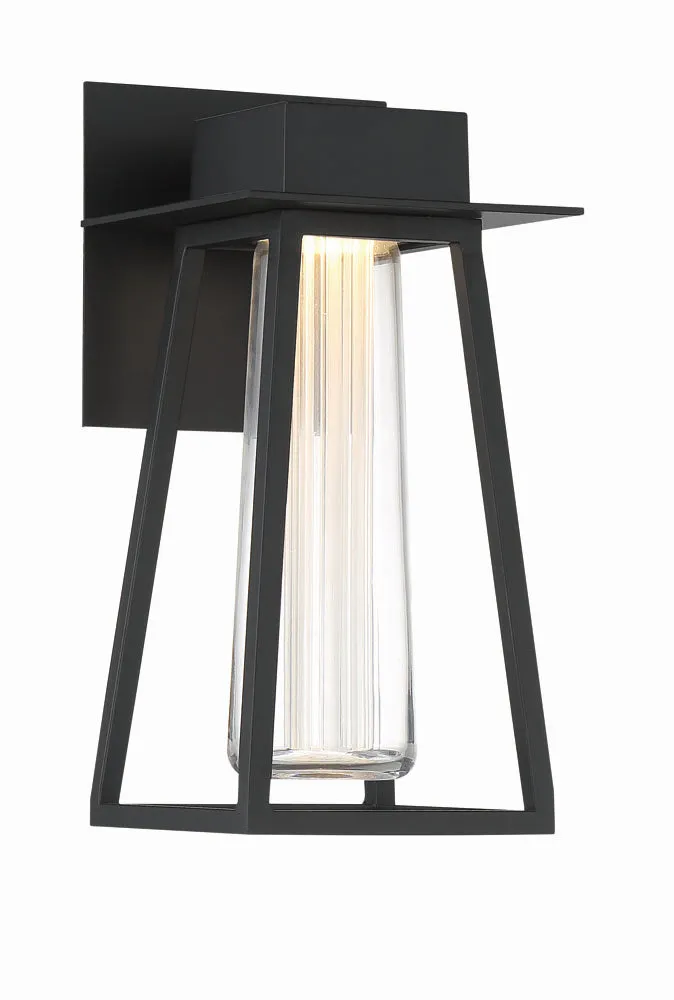 Avant Garde LED Outdoor Wall Light in Black