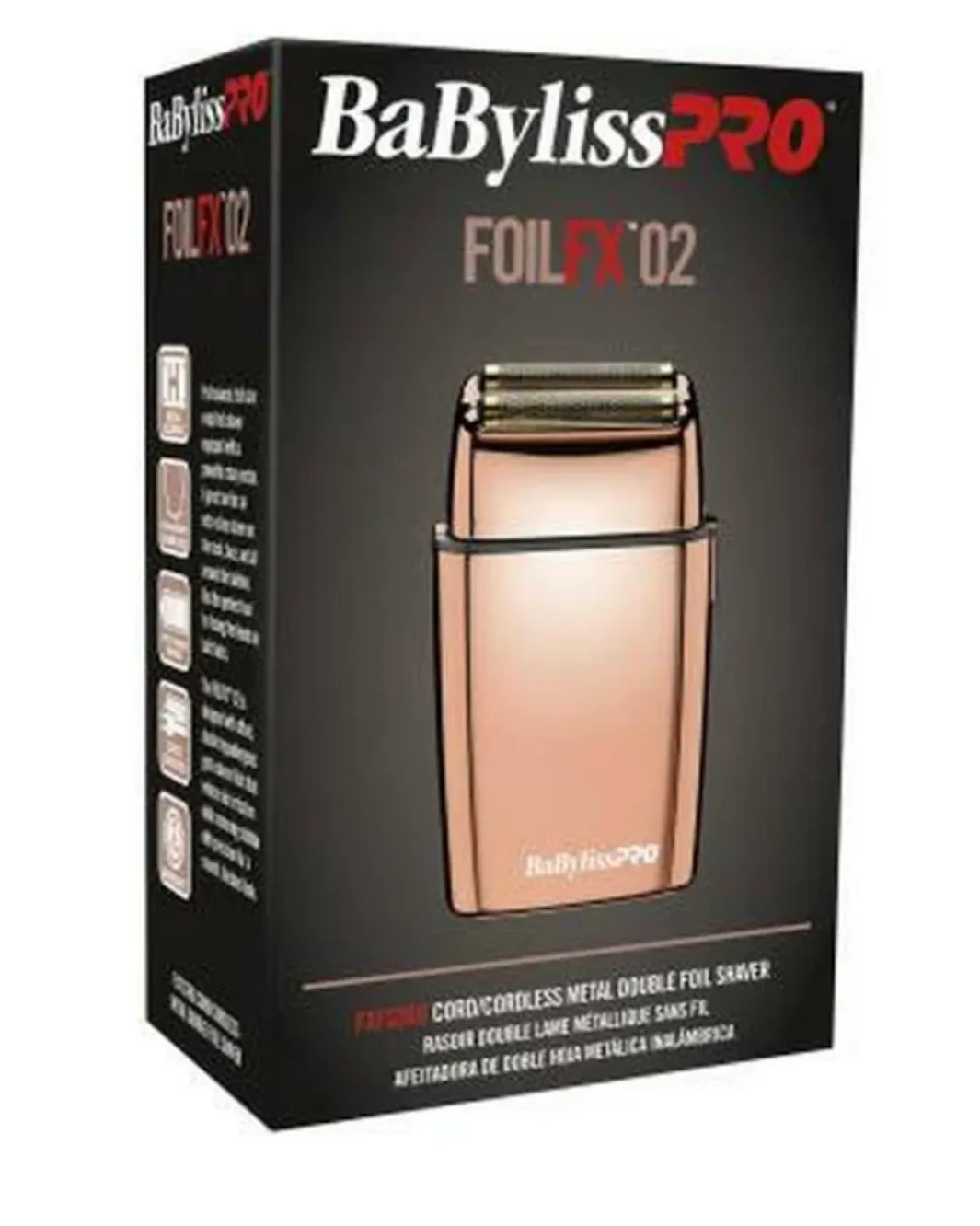 BABYLISPRO® FOILFX 02 ROSE GOLD DOUBLE FOIL SHAVER