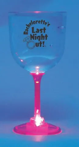 Bachelorette Flashing Wine Goblet