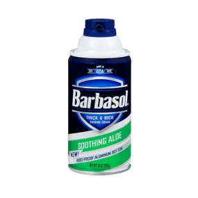 Barbasol Thick & Rich Shaving Cream Soothing Aloe 7 Oz By Barbasol