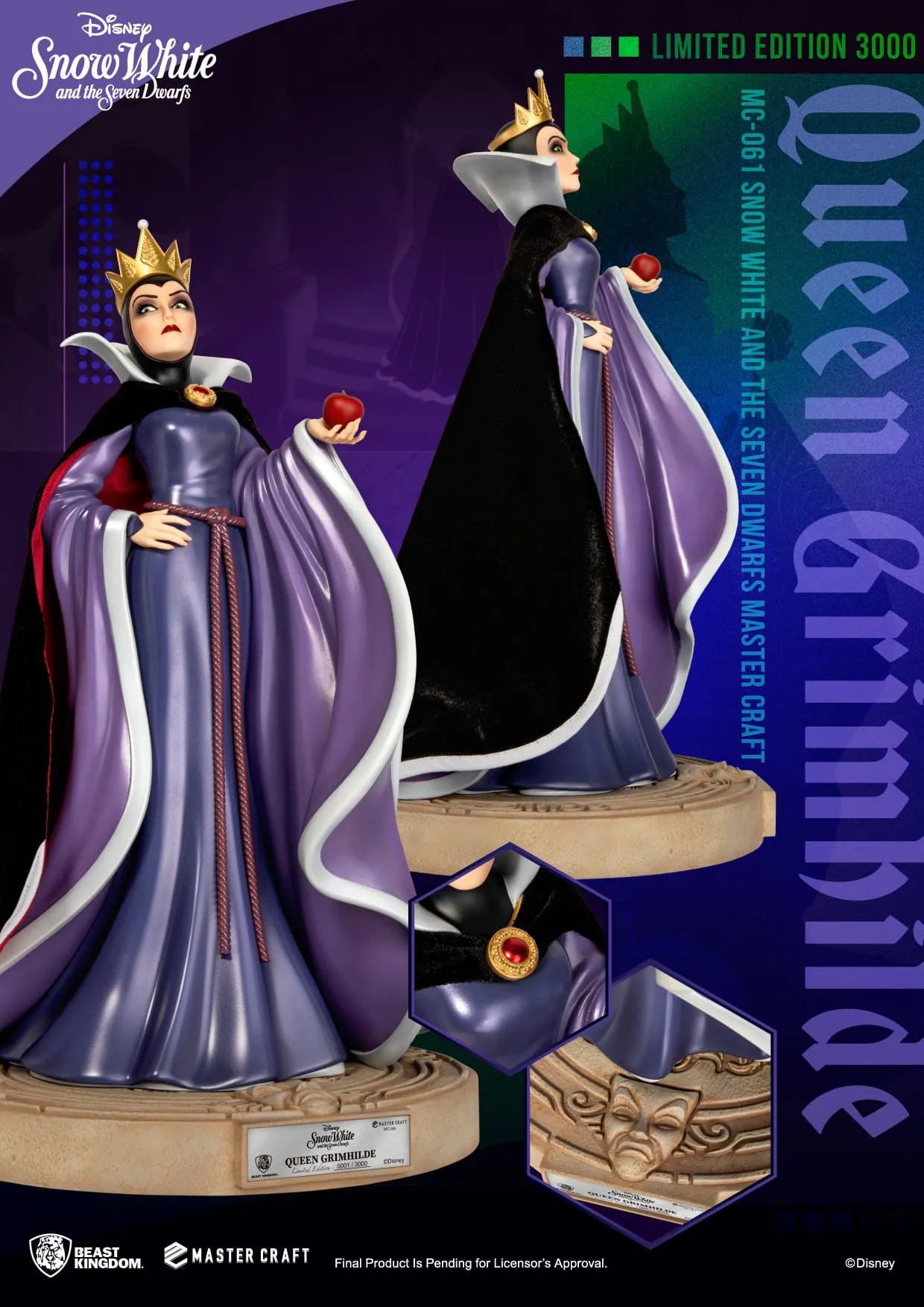 Beast Kingdom Disney Snow White and the Seven Dwarfs Queen Grimhilde Master Craft Statue