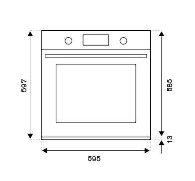 Bertazzoni F6011MODELN Electric Built-in oven LCD display