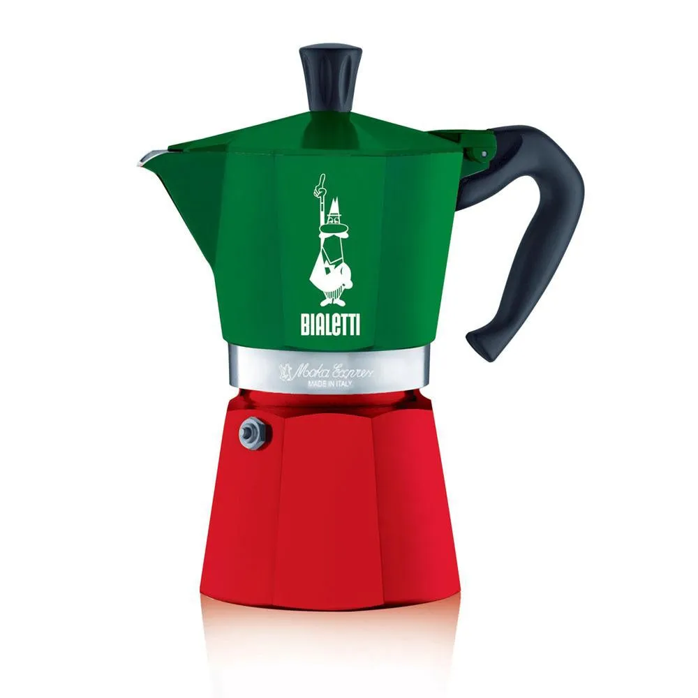 Bialetti Moka Express Italia Stovetop Espresso Maker, 6 Cup